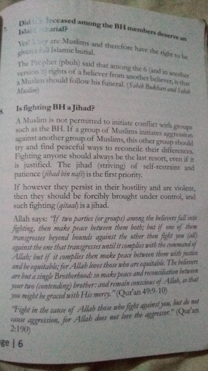This is from a pamphlet that is still routinely distributed in mosques at universities and tertiary institutions across Nigeria. This one was in Lagos. 'Boko Haram members are morally upright people of integrity.' We have a problem. And it's not just in the North.
