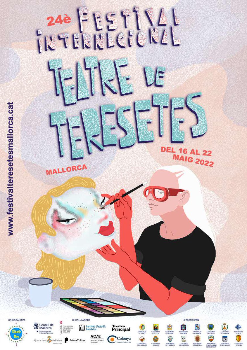 culturamallorca's tweet photo. 🤡Del 16 al 22 de maig veniu a endinsar-vos en el món de les #teresetes a la Misericòrdia i al @teatreprincipal al @FestTeresetes
Contents de col·laborar un any més en un festival adreçat a tots els públics i que especialment engresca els més petits en el món de la #cultura https://t.co/3OCaTEB9U5