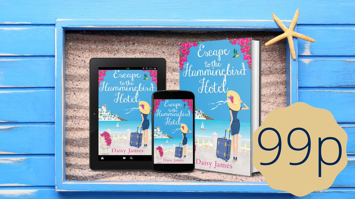 daisyjamesbooks's tweet photo. *On Offer - just 99p today!*
Fancy a trip to sunny Corfu?☀️🌅🏖️
Why not check in for a fun-filled retreat at the quirky Hummingbird Hotel? Bakes &amp; Beaches? Dance &amp; Desserts? or a Good Karma retreat? It's your choice!🐦☀️🇬🇷🍹
#KindleUnlimited #happybooks
https://t.co/qLx6UJt02j https://t.co/5uIN0hQ6TJ