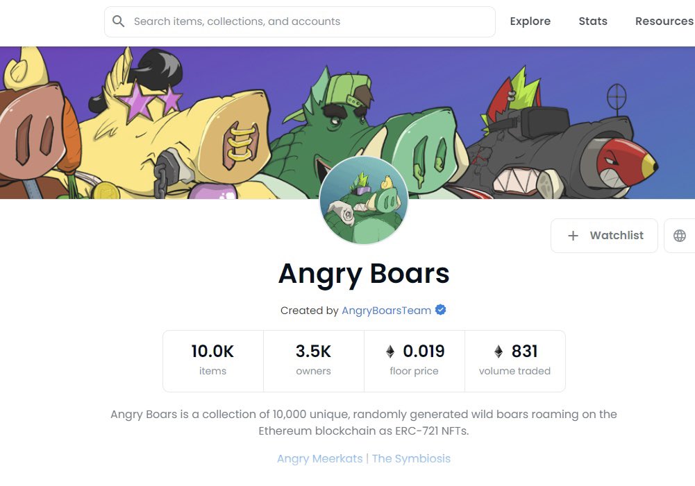 It took a lot of patience, sweat, neverending „wen?“ questions, endless number of tags &amp; even a trait on the Meerkats until <a href="/opensea/">OpenSea</a> FINALLY reworked their verification process (or hired a second employee🤭):

Team Verification ✔️

Next up: collection verification

#partyyyy🍾🥂