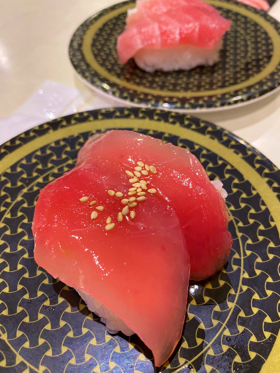 寿司🍣はま寿司🤣 パパッと食べれて良いね💛 漬けマグロ大好き🤪🤪