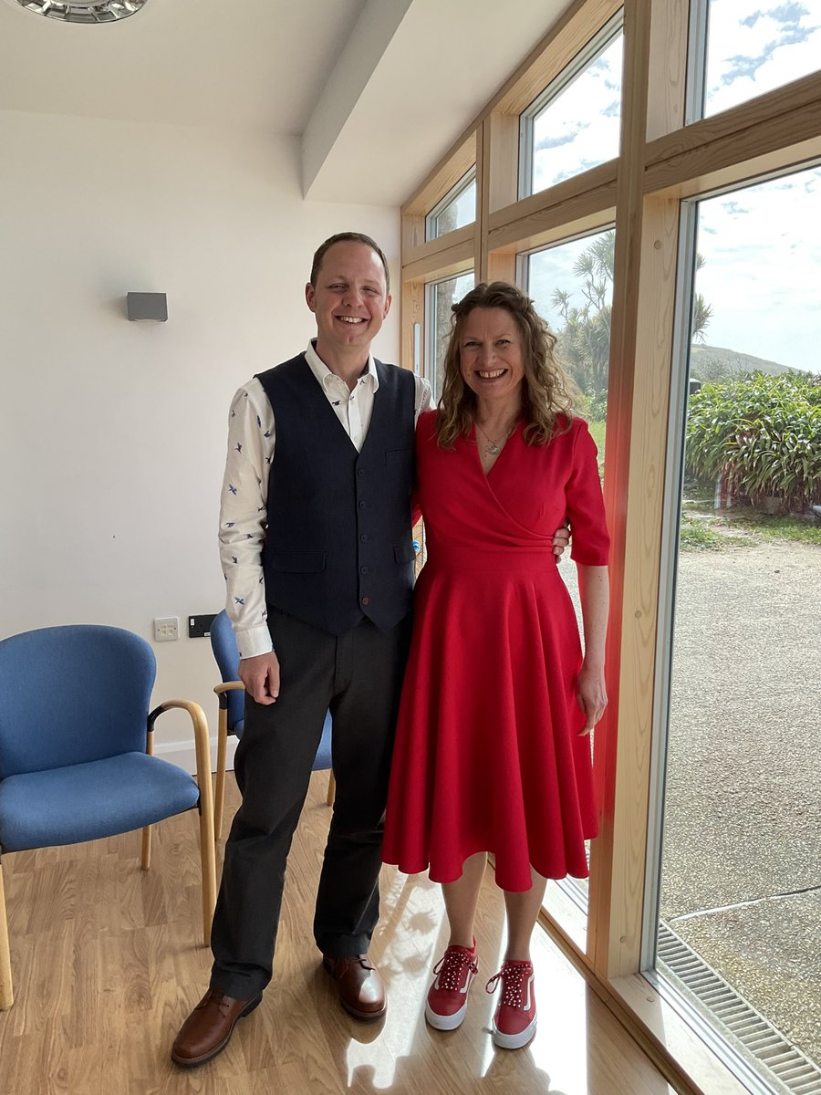 Congratulations to Chris and Emma who formed their Civil Partnership in the Porthcressa Room in April, on yet another beautiful day. Very best wishes from all of us in the Register Office.