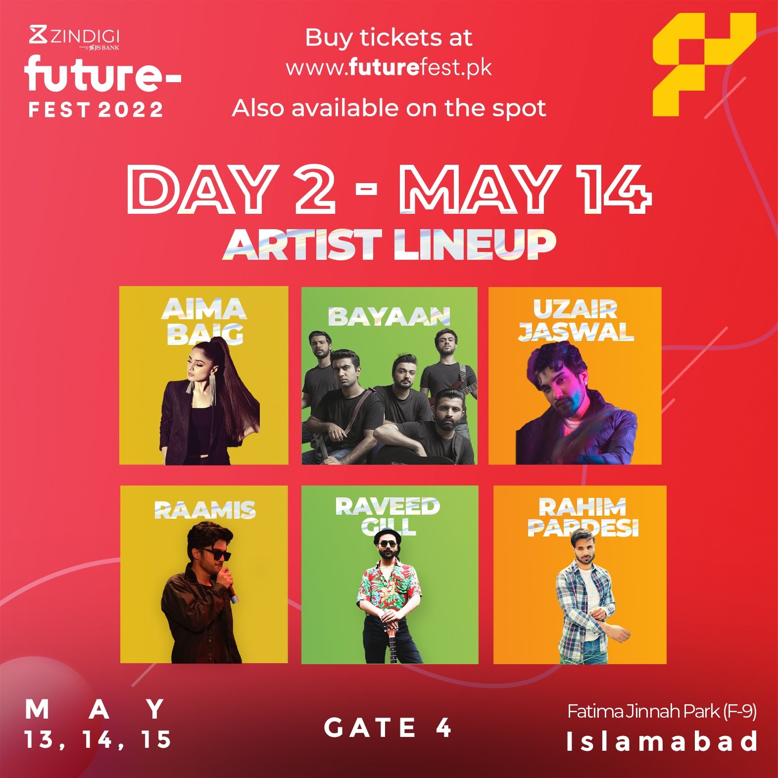 Zindigi Future Fest on Twitter "Artist Lineup for Day 2 May 14! Get