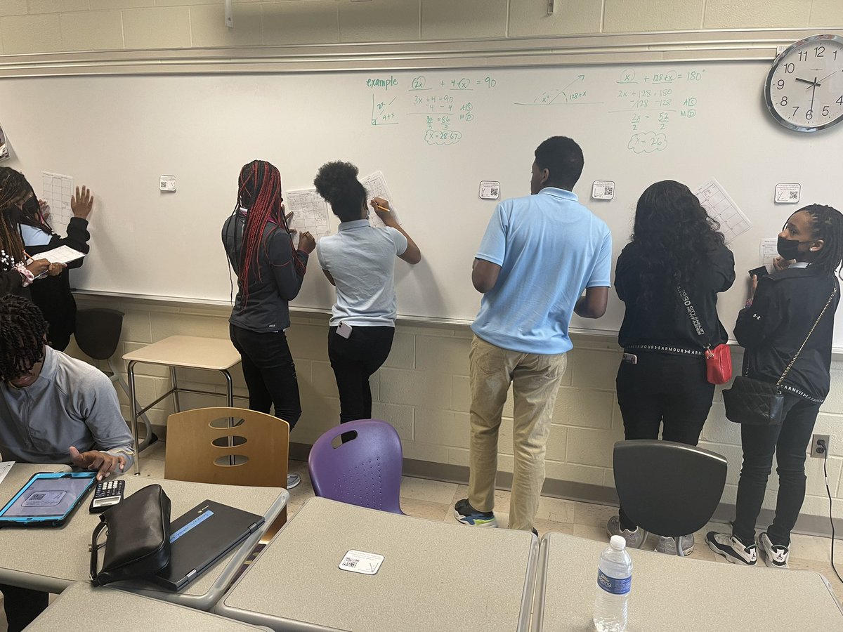 koneisha_'s tweet photo. Joy of the week: Seeing my STAR ⭐️ students engaged and invested in learning! One of my students said “Ms. Robinson, you really taught me how to solve two-step equations.” My response—you’ll rock them on MCAP too! #ilovekids #countdowntotesting #empoweringkids @windsormillms https://t.co/2f84iP3GXQ