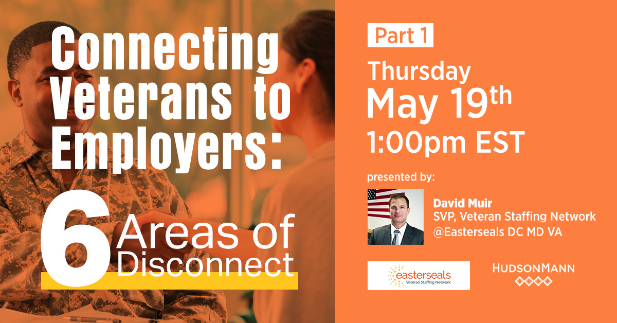 HudsonMann's tweet photo. Join us for a 3 Part Webinar Series on Connecting Veterans to Employers
https://t.co/iYQDPhoAds https://t.co/FD5WNWYAqN