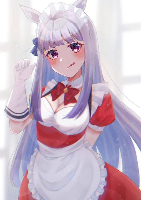 メイド服ゴルシちゃん
#ウマ娘 #ウマ娘プリティーダービー 
#ゴールドシップ 