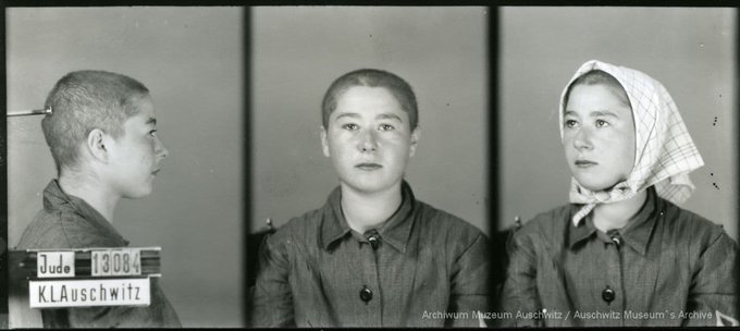 AuschwitzMuseum's tweet photo. 13 May 1922 | A Polish Jewish woman, Helena Borenstein, was born.

In #Auschwitz from 30 July 1942.
No. 13084
In 1944 she was transferred to Ravensbrück. Fate unknown. https://t.co/gdx6ibb4U3