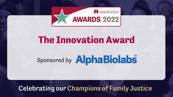 AlphaBioLabs's tweet photo. One week to go! Congratulations & good luck to all nominated at the @ResFamilyLaw awards especially those shortlisted for our sponsored category - The Innovation Award. @larkinslaw @CarvalhoTherapy @mediationsLLP and James Evans from @OFW_UK
#ResolutionAwards https://t.co/cquBlwjk6s