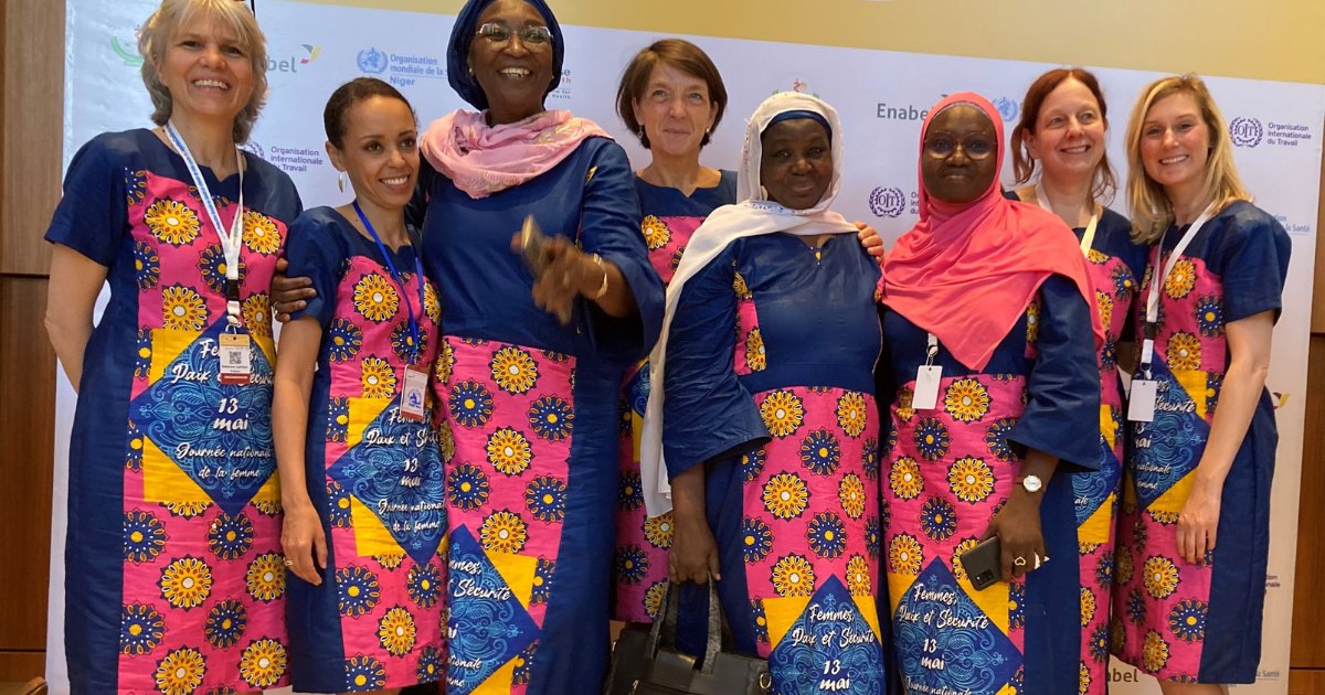 🇳🇪 ♀️  Depuis la conférence internationale sur la protection sociale en santé qui se tient en ce moment à #Niamey : Enabel souhaite une très heureuse journée de la femme nigérienne à toutes les femmes au #Niger - et au-delà !