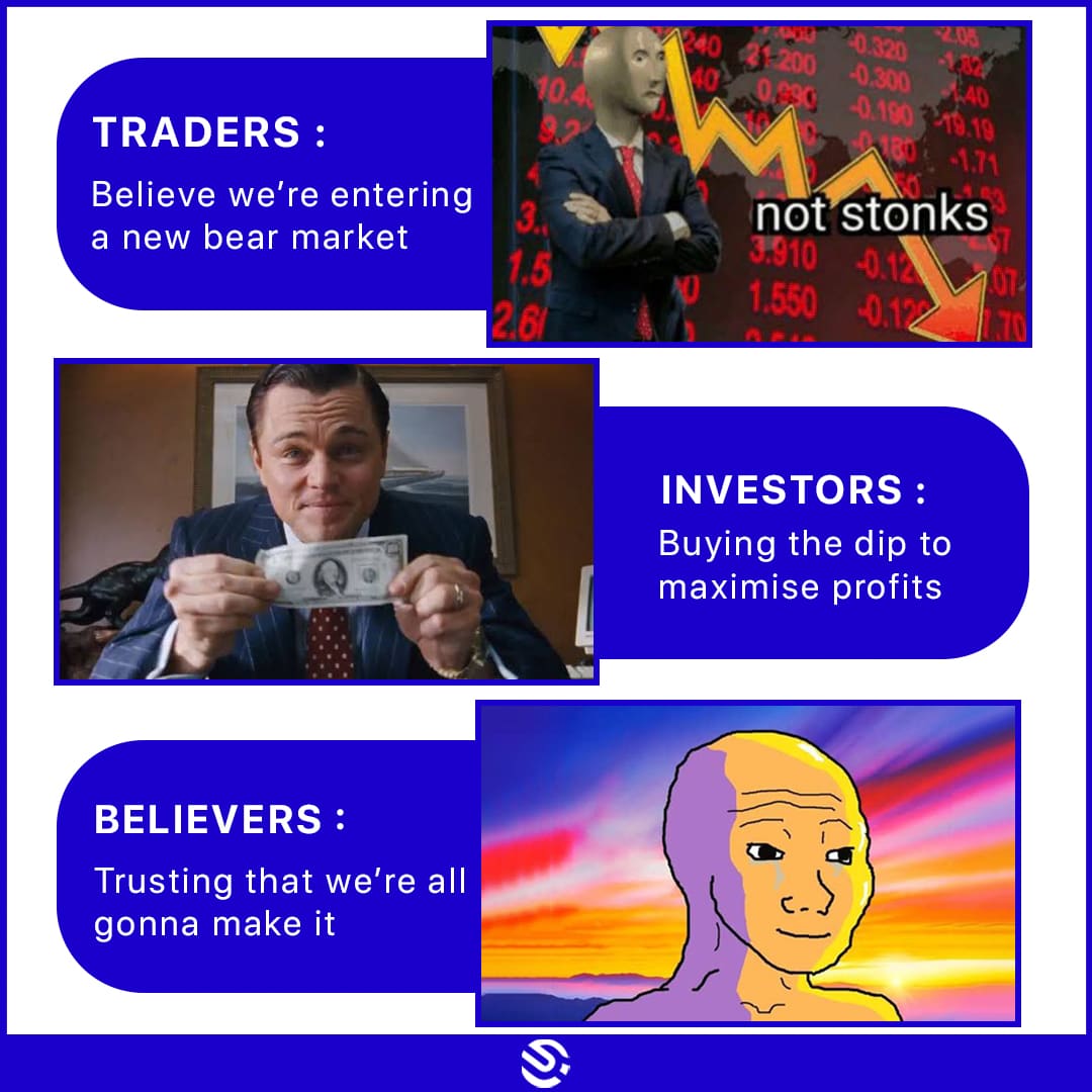Unicus_One's tweet photo. Boys, Men, and Legends memes are passé, but we have a different analogy at UnicusOne. Check this out and tell us your thoughts on it, we’d love to know!
#web3 #cryptoart #cryptocurrency #cryptomarket #cryptodip #crypto #cryptomemes #memesdaily  #nftmarket #UnicusOne #bearmarket https://t.co/R5JbOIMbB3