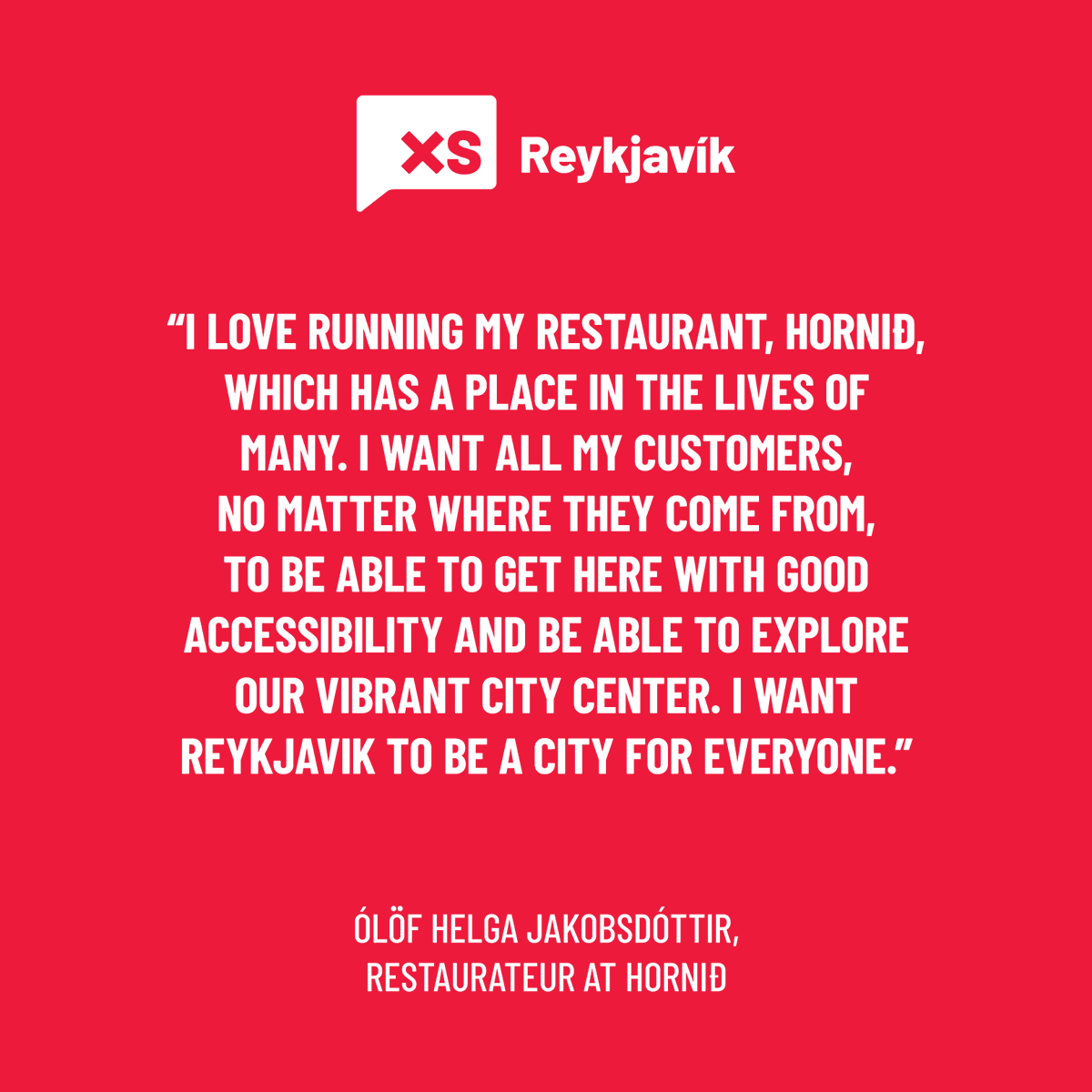 Ólöf Helga Jakobsdóttir, veitingakona á Horninu 🍕🌹