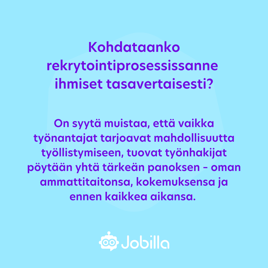 On syytä muistaa, että vaikka työnantajat tarjoavat mahdollisuutta työllistymiseen, tuovat työnhakijat pöytään yhtä tärkeän panoksen – oman ammattitaitonsa, kokemuksensa ja aikansa. 

Vinkkejä onnistuneeseen rekrytointiviestintään löydät tästä: hubs.la/Q0170lVX0