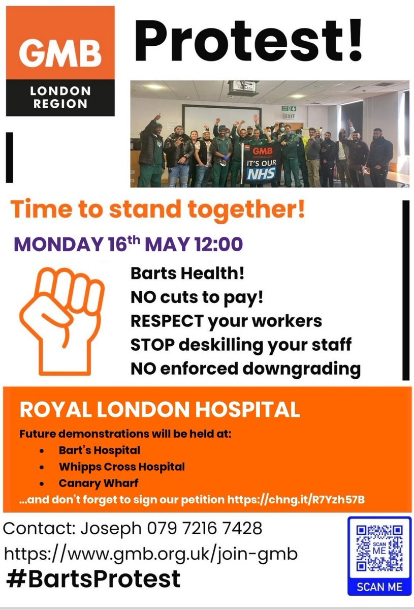 R z on Twitter: "<a href="/GMBLondonRegion/">GMB London Region</a> <a href="/NHSBartsHealth/">Barts Health</a> #BartsProtest " / Twitter x.com/rj7jkkk/status…