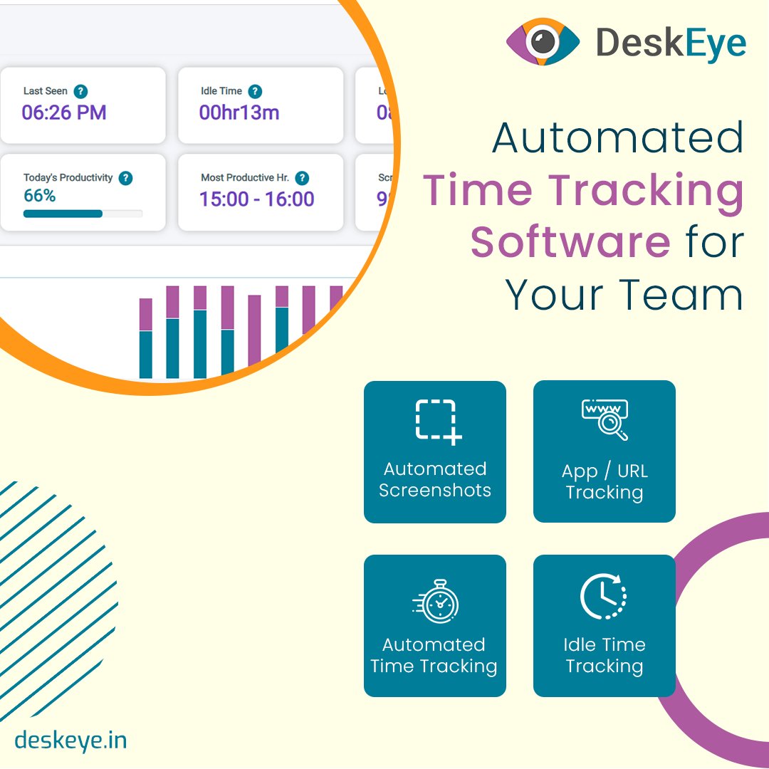 deskeyeapp's tweet photo. #DeskEye helps you to manage your time effectively. Keep your team #productive with a new intuitive and user-friendly dashboard, Get Started with a 07 Day Free Trial, and work seamlessly anywhere with DeskEye.

Get a free trial today.

Contact: +91-9151024152 

#employee https://t.co/prcZKb1kZM