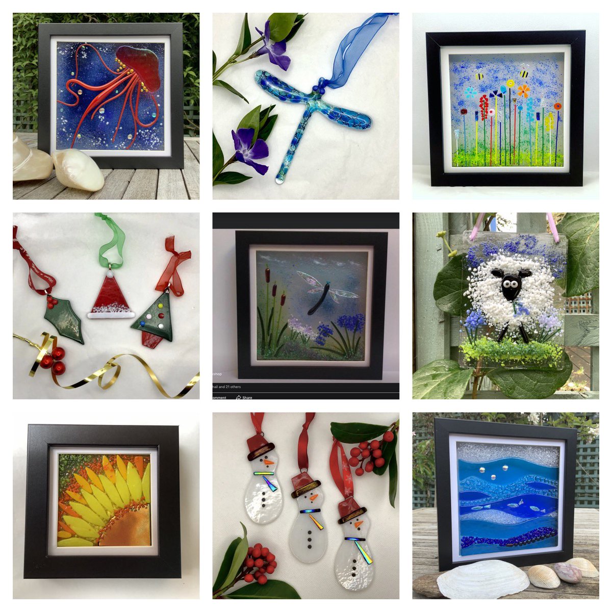 Hello, Marilyn here on a warm sunny day, finding me creating festive decorations! These can be found at my British Craft House shop along with other gorgeous glassy items. thebritishcrafthouse.co.uk/shop/the-glass…
<a href="/BritishCrafting/">BritishCraftHouse</a> #tbchpowerhalfhour #tbch