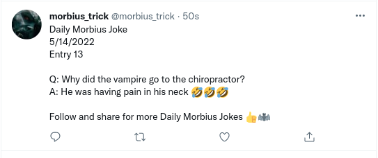 Venoms_Trick's tweet photo. @morbius_trick 
look who's a fucker now
#deletedtweet https://t.co/Skh4e1arY7