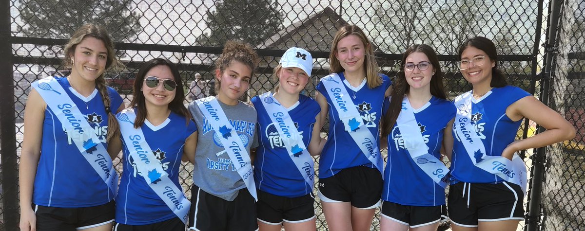 maples_adrian's tweet photo. Our lady maples go out and get the win on senior night. Tennis defeated Onsted 5-3. Congratulations on a great senior season! #GoMaples @wlen1039 @965TheCave @lenaweesports https://t.co/ViN0aPcw1m