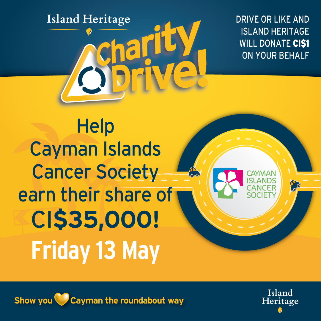 Today is the final day of our CharityDrive, show you support for the Cayman Islands Cancer Society by driving around the Island Heritage roundabout and like and share our posts. #CharityDrive2022 #CICS