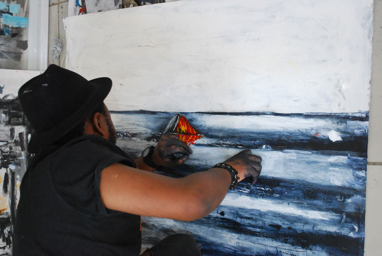 CreativeFeel's tweet photo. Meet Thabang Lehobye: an artist who paints what he sees – the clusters of shops & fast-food outlets, the cars, the people, the buildings of Joburg's inner-city, one of them with a large mural of SA's flag wrapping around it
Interview on #CreativeFeel ➡️ https://t.co/J5lzsrONJq https://t.co/WRROdZiDYf