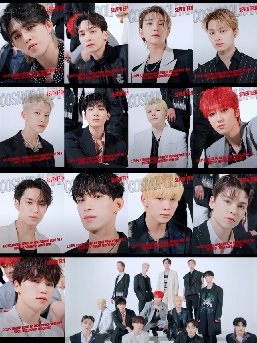 wonubliss's tweet photo. COSMO COVER 🖤❤️ #세븐틴 https://t.co/jRimuVmGla