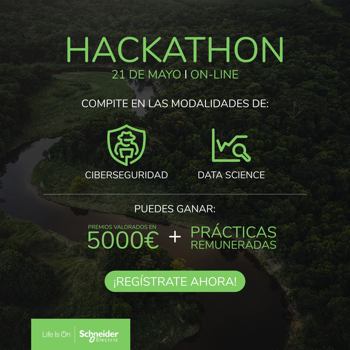 speie_us's tweet photo. 📢 Schneider Electric te ofrece la oportunidad de participar en el #SEHackathon 2022 para demostrar tus habilidades y optar a increíbles premios🤯💸
👉 Puedes participar de forma individual o en equipo (máx. 3 personas)
📥 Inscríbete ya en https://t.co/MiX3KWClhE
@unisevilla https://t.co/vxevfxIYDO