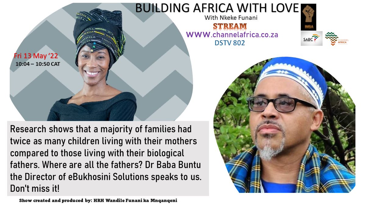 imba_sa's tweet photo. Those that missed today's enlightening eps with Dr Baba Buntu here is the link to the podcast : https://t.co/V3ixXX6f4T

#AfricaForward  #Annie #WeCryTogether #MrMorale #GhostEP https://t.co/hj939hBVTo