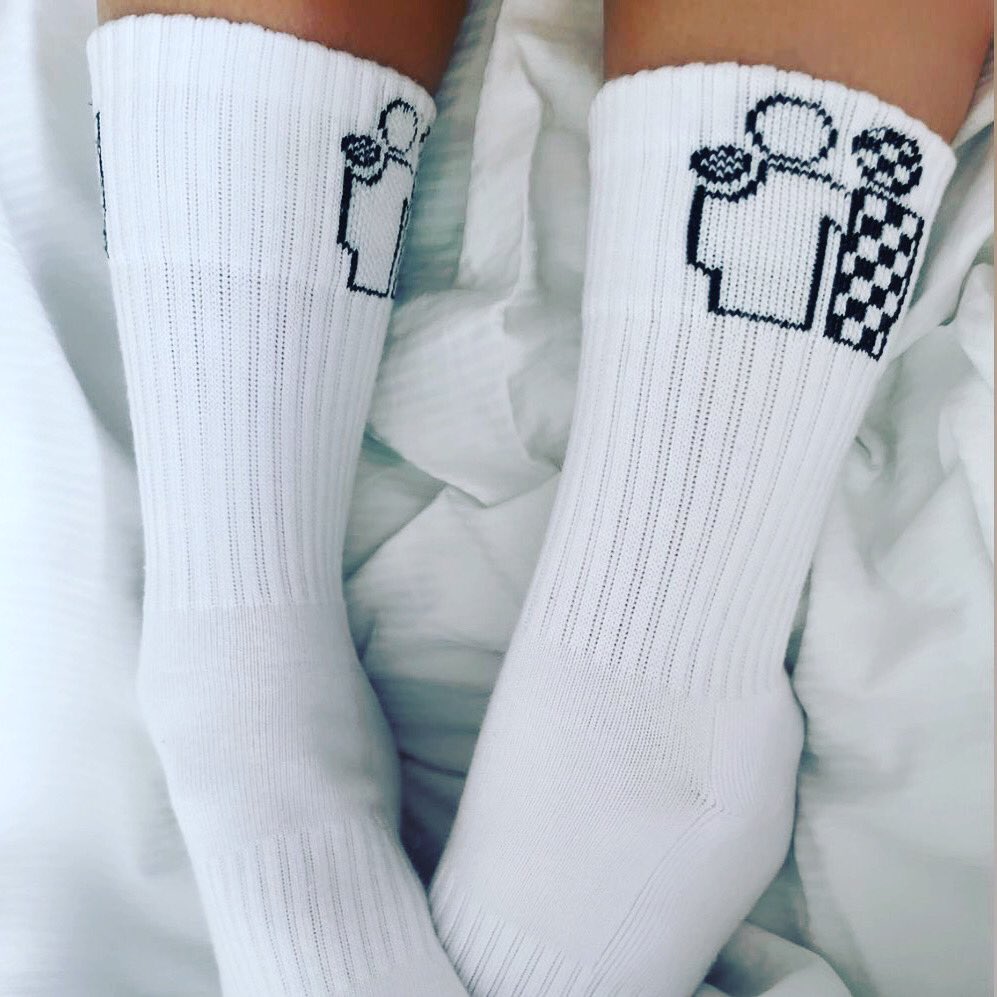 CheckmateSocks's tweet photo. We also have started our transition to using recyclable plastic for our sock packaging with our latest bulk order. Investing in helping the environment one small step at a time ♻️✅  Full restock on both styles below too, so thank you everyone for their patience🙌 https://t.co/QSWCwyxpGs