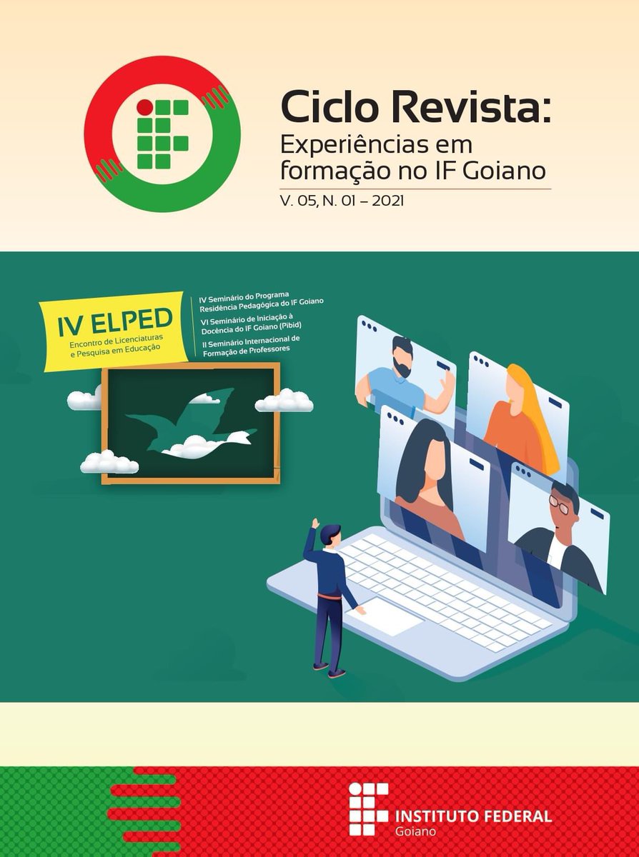 [CICLO REVISTA] A V edição da "Ciclo Revista" já está disponível nos periódicos do IF Goiano. Essa edição é composta pelos trabalhos selecionados no IV ELPED, que foi realizado de forma virtual no ano de 2021.
Clique e confira: 
bit.ly/3sVomzt