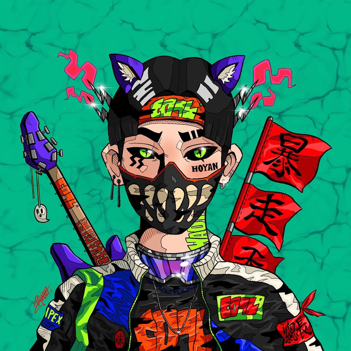 _kyuan0518's tweet photo. KY monster friends/16/
-
#art #artwork #artist #painting #handmade #illustration #monster #monsterdesign #streetstyle #streetwear #nftart #nft #藝術 #插畫 #怪獸 #日常 #似顔絵 #大學生 #街頭穿搭 #貓咪 #學長 #樂團 #吉他手 #apexlegends #暴走族 #總長 #暴走天使 https://t.co/lIp9zxG7iM