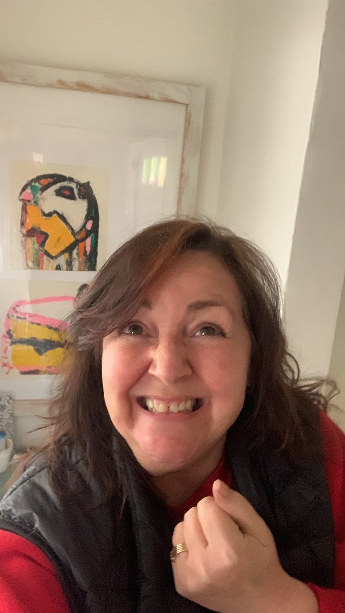 <a href="/BritishCrafting/">BritishCraftHouse</a> So this is me!! Working from home just had a phone 📞 call from SKY TV … they want to film me at the studios as part of a new series, I can’t quite contain myself!!! #skytv #onthetelly #artist #excited #tbchpowerhalfhour 🥳