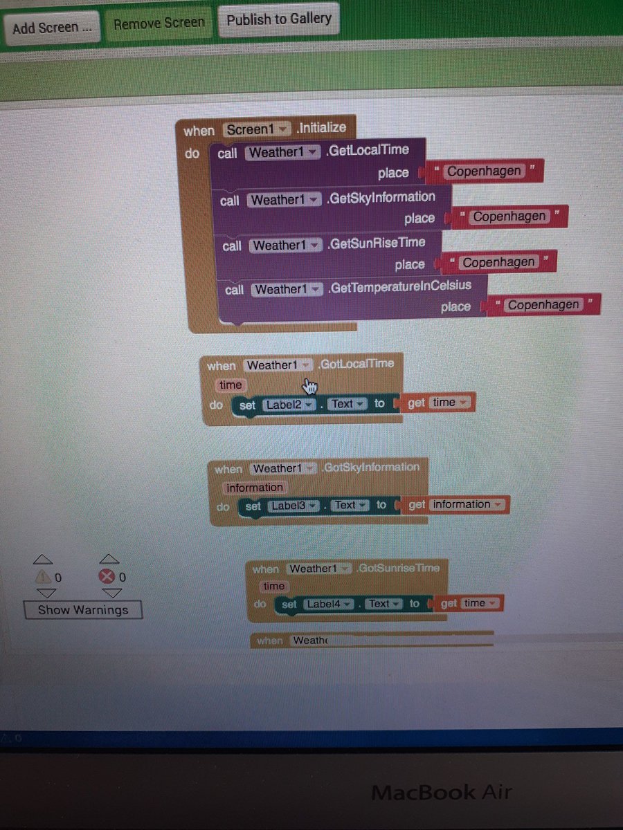 mivsen's tweet image. Det nu altid sjovt at få gang i #appinventor. Øver forskellige extension som her Weather Mate...
Hvor pålidelig kan diskuteres
Happy #funnycoding
@SineZ15
