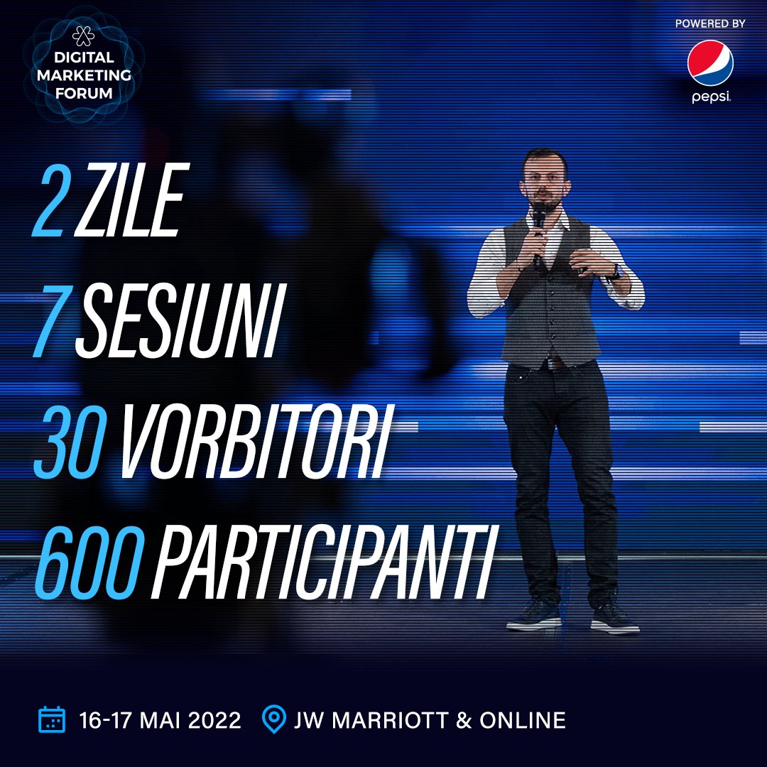 evensys's tweet photo. Doar cateva zile pana la Digital Marketing Forum!
Luni, 16 mai, incepem cu un training intensiv, iar marti, 17 mai, te asteptam alaturi de noi pentru ziua de conferinta. 
🔥Profita de ultimele zile si rezerva pana duminica un loc la eveniment!
👉https://t.co/4nYZV4kIAA https://t.co/EgNjxfEaVc