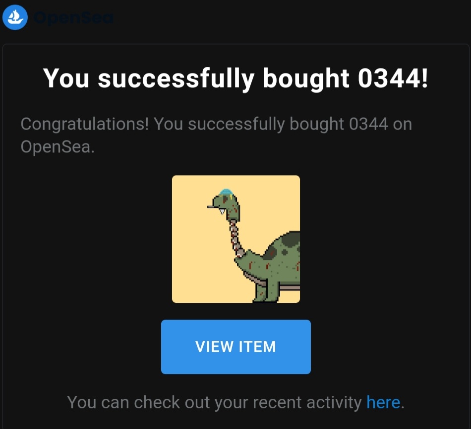 Finally got one 🤩

Thanks <a href="/HappyDino_eth/">IamZ</a> for the amazing art 🔥

Check my friend's collection here 
opensea.io/collection/hap…

#NFT #NFTs #NFTCommunity