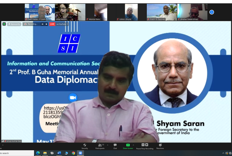 IndiaIcsi's tweet photo. Now Available Video Recording of
Second Prof. B. Guha Memorial Lecture on "Data Diplomacy" 
by Amb. Shyam Saran
Held on 13th May 2022
Video Recording https://t.co/NglOqV2oIi
#DataScience #BigData #DataPrivacy #DataSecurity #DataDiplomacy https://t.co/HQrlKVW8xG