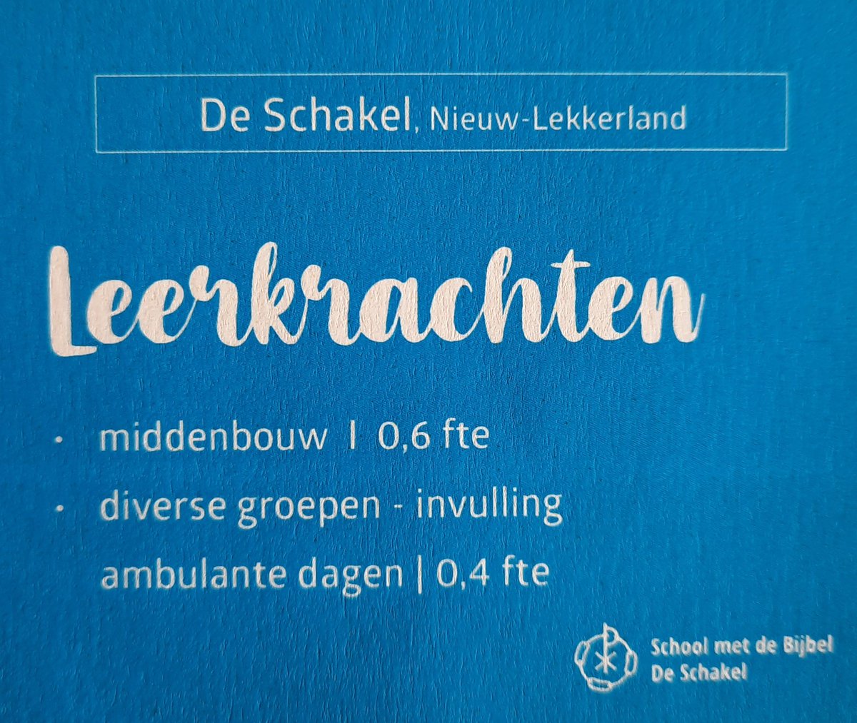 SchakelBasissch's tweet photo. Heb je interesse om op een basisschool te werken die OntwikkelingsGericht Onderwijs (OGO) een warm hart toedraagt? Pak dan deze kans en solliciteer voor 26 mei 2022. Voor meer info: https://t.co/lzgDJAaXWd https://t.co/Z7GiPZ6nZh