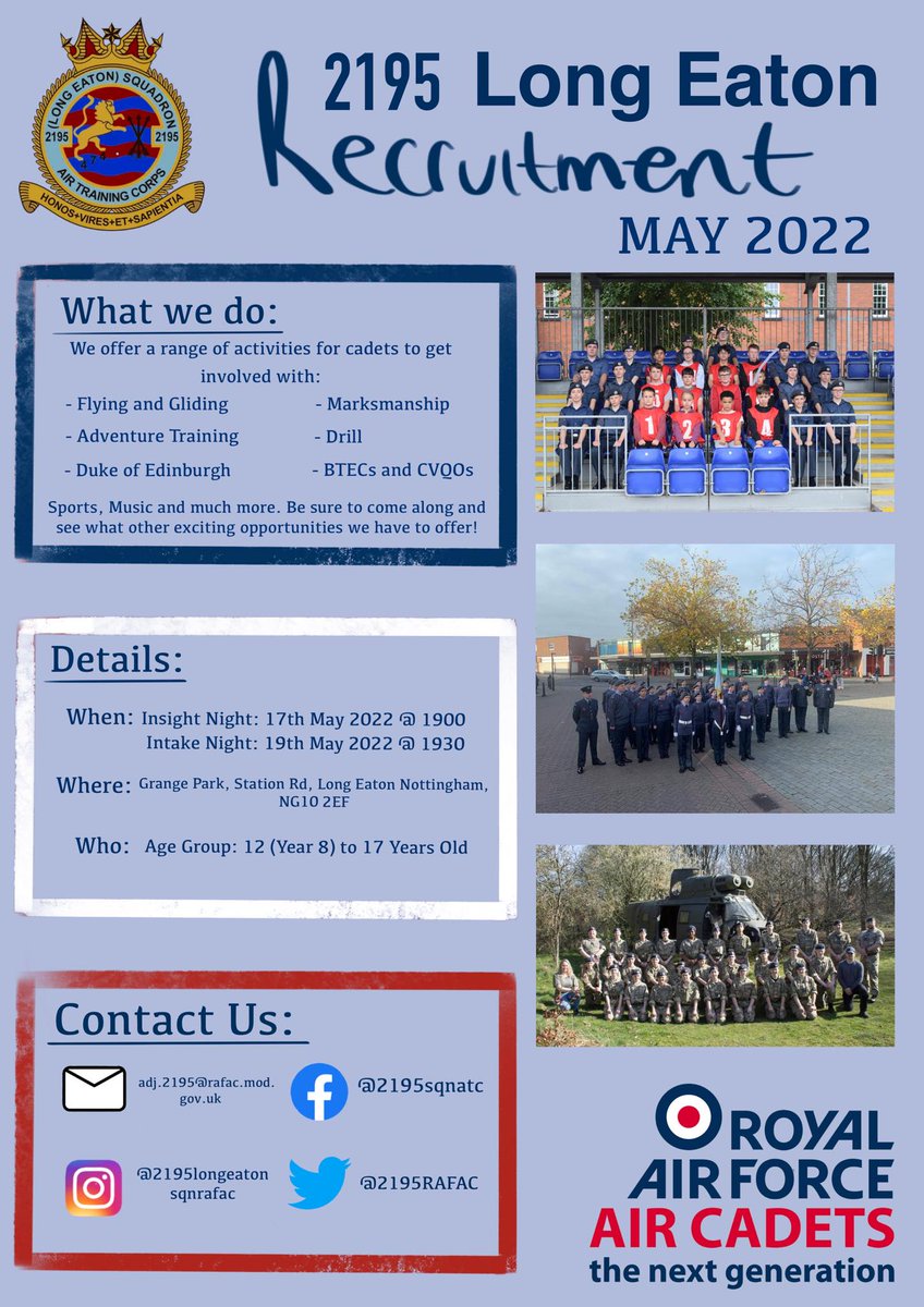 2195 (Long Eaton) Sqn Royal Air Force Air Cadets tweet media