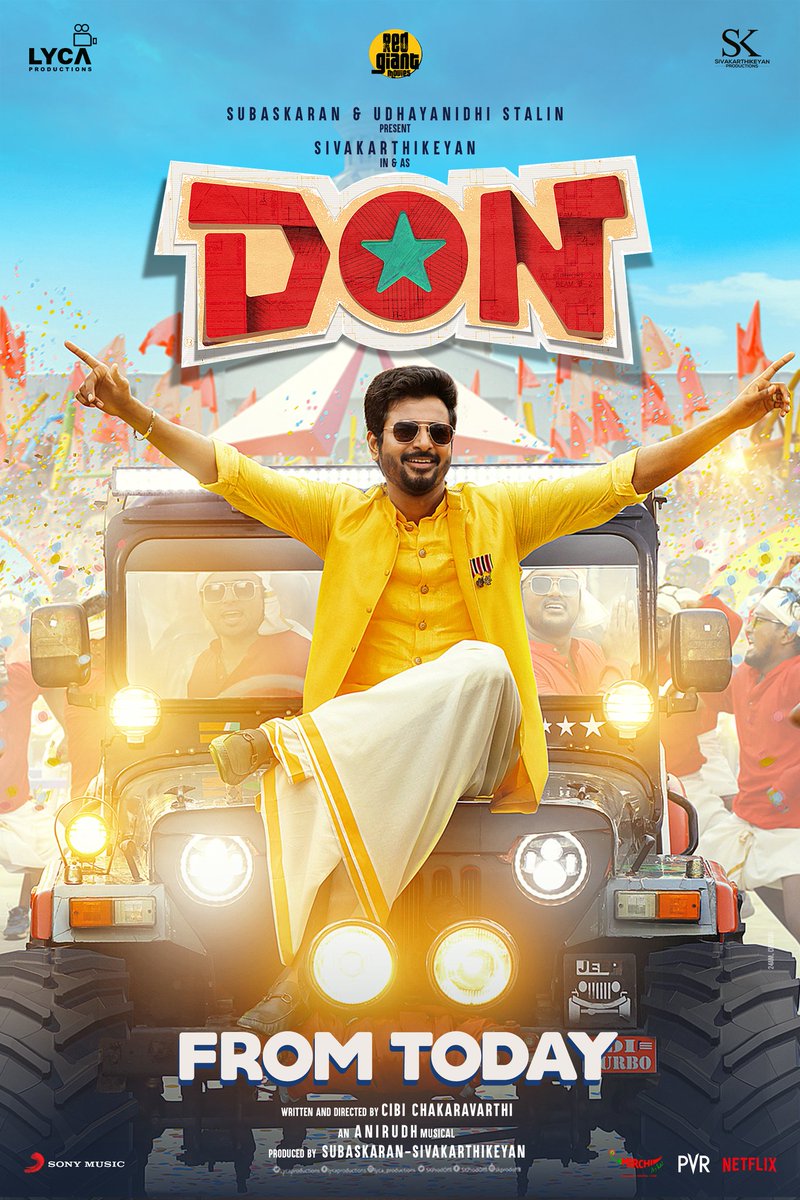 Bigger and biggest than #Doctor movie .
100% complete entertainment movie #Don #CollegeDON @Siva_Kartikeyan anna with yours performance you made us sought bigger , laugh bigger and made us really cry .
#Awesome movie anna ❤️ Do this kind of movies only waiting for next movies
