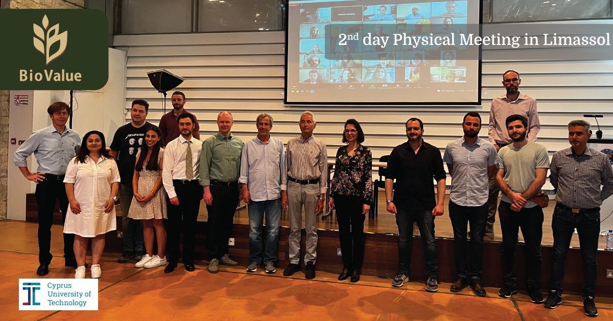 BiovalueProject's tweet photo. 📣Today was the 2nd day of @Biovalue #meeting❗️
Partners discussed the plan towards enhancing 🌿 #farming practices with the #BIOVALUE tool and presented the D&amp;C plan. 👏Special thanks to our hosts from @CyUniTech!
🟢https://t.co/jWySh3jPUN
#EU_H2020 #Agrobiodiversity #ForkToFarm https://t.co/lldbrxjUFp