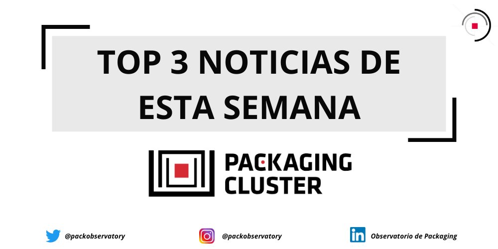 packobservatory's tweet image. 🔴Les presentamos el TOP 3 de las noticias de esta semana:

1. “El packaging es un gran dinamizador de la innovación en muchas industrias”

2. ¿Qué pasará con los envases, qué harán las marcas para ser más sustentables?

3. El uso de plástico reciclado en envases creció un 43%
