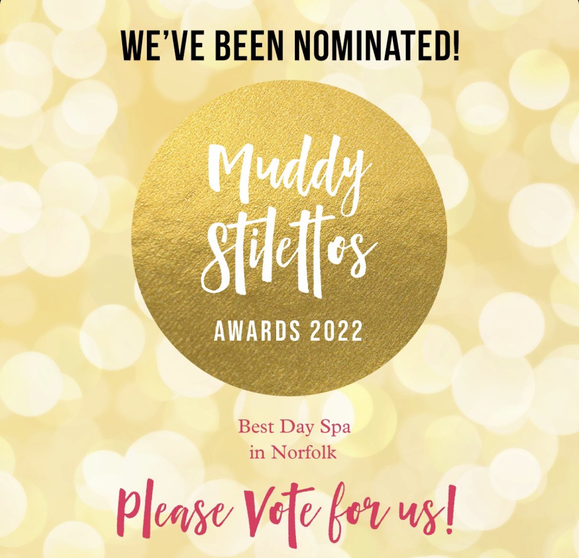 We are thrilled to announce that The Norfolk Mead has been nominated for #MuddyStilettos Awards 2022 under the Best Day Spa category! 🎉 

If you have joined us in the past for relaxation at our spa rooms and loved your time with us, please vote via norfolk.muddystilettos.co.uk/nominate/day-s…