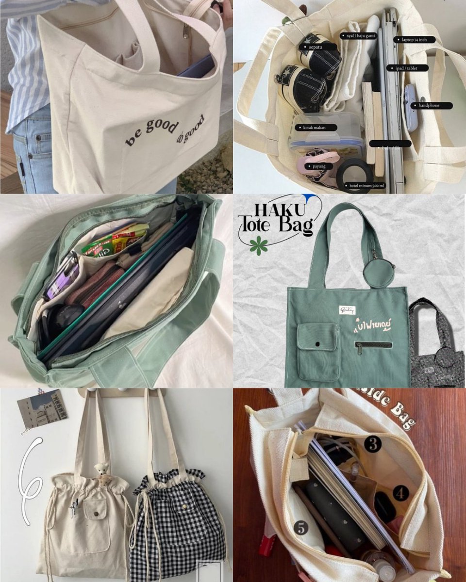 berburushopee's tweet photo. Rekomendasi totebag gemas muat banyak barang

- A thread - https://t.co/9WDpd71eZf