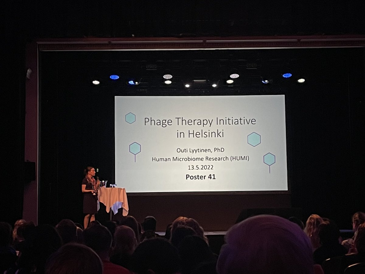 #Phage Therapy Initiative in Helsinki presented at #RPUSciDay. Poster 41 by Dr.Outi Lyytinen,@SaijaKiljunen @SkurnikMikael #PhageTherapy https://t.co/j6k4A9narP