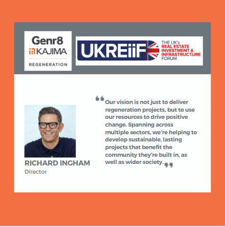 Genr8D's tweet photo. Genr8 and our joint venture partners @KajimaEurope  are attending the upcoming #ukreiif in Leeds, from the 17th - 19th May. 

Join our regeneration experts to discuss Regeneration and Living innovations, challenges and opportunities.

#regeneration #investment https://t.co/aPkl8dORJ9