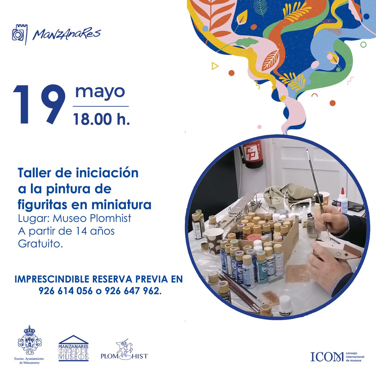 TurismoManzanar's tweet photo. 📍Para el día 📅22 de Mayo, tenemos 1 actividad a realizar:
11:00h🕛. Visita Guiada al Museo Molino Grande.

🚨*Para todas las actividades es necesaria la previa inscripción.*🚨

926 64 79 62 o 926 61 40 56
Plomhist Museos de Manzanares 
-
-
-
#díainternacionaldelosmuseos https://t.co/LRtIg2VtXo