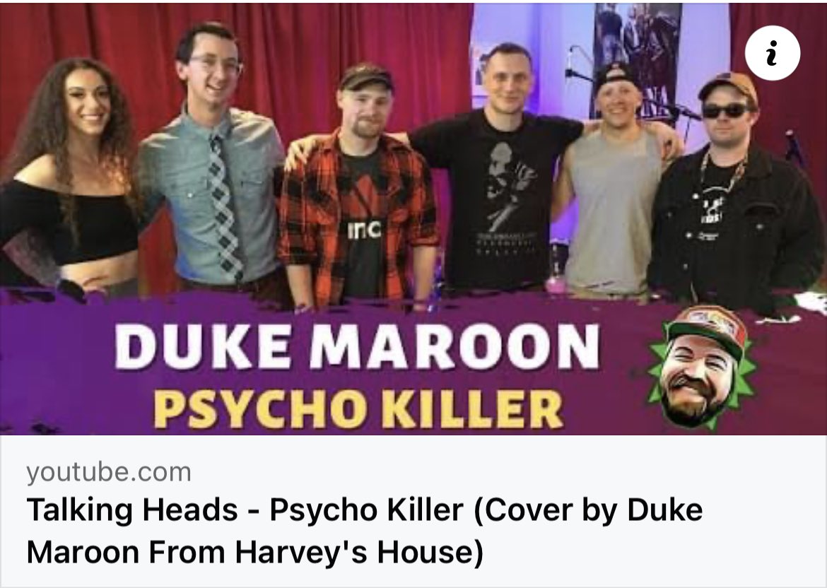 In case you missed our Talking Heads cover <a href="/Harveyshouse1/">Harveyshouse</a> house last week, it’s on YouTube. youtu.be/3rqBfjE2vp8