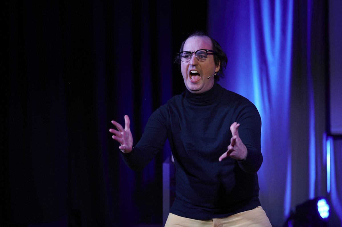 EugeneTheShow's tweet photo. "Eugene may be the most unique interactive theatre experience I have ever had."

Thanks to @arthurchappell for this great review of Eugene at #LancashireFringe! Read: https://t.co/tepmXKwkMx

Catch the show on its final tour date @ArtsatOFS Sat 21 May: https://t.co/bL0BSs21yo https://t.co/fhFzzesX7z