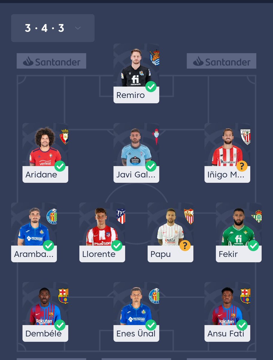 BrBra406's tweet photo. @ElBielsaFantasy Voy segundo a 5 puntos del primero... Tengo mucho dinero, algun cambio/consejo?
Por: Maxi, Pacheco
Def: Dmarcos, Fali, Aritz (puedo fichar a kounde por 66M o alves  por 7M a mi rival directo)
Med: Morales (en el mercado esta Guido)
Del: vini (puedo fichar a l. Perez o budimir) https://t.co/Xompm1vyxZ