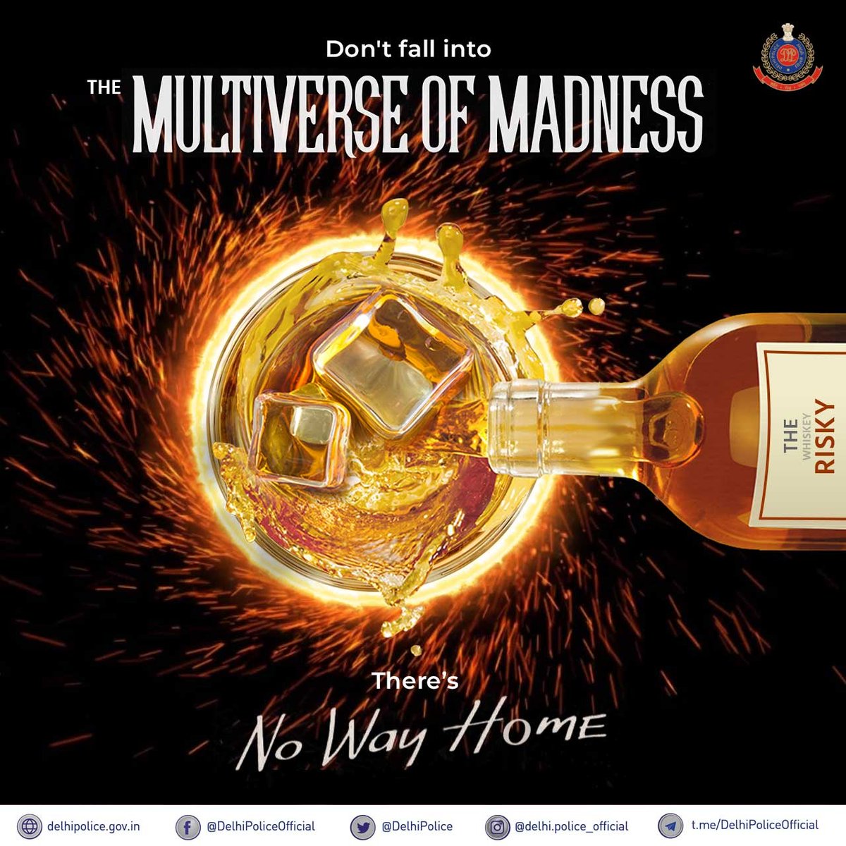 If you’re ‘Far From Home’ don’t fall into the ‘#MultiverseOfMadness’ or you will find ‘No Way Home’ ! 

Don’t Drink &amp; Drive for a safe ‘#Homecoming’
#nowayhome