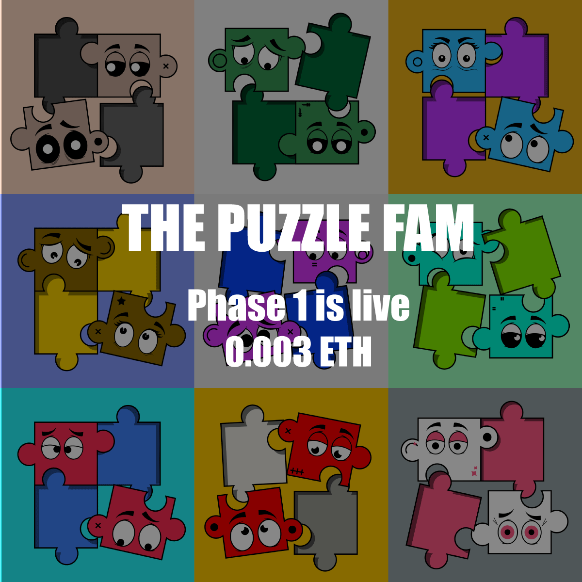 puzzles_fam's tweet photo. Be a part of THE PUZZLE FAM ! 🧩🔥

The First 10 → 0.003 ETH #Polygon 
OS → https://t.co/xeOHkU2L0c

#NFTs #NFTCollection #NFTCommunity #NFT #OpenSeaNFT #PolygonNFT https://t.co/CitvDBw5Sq
