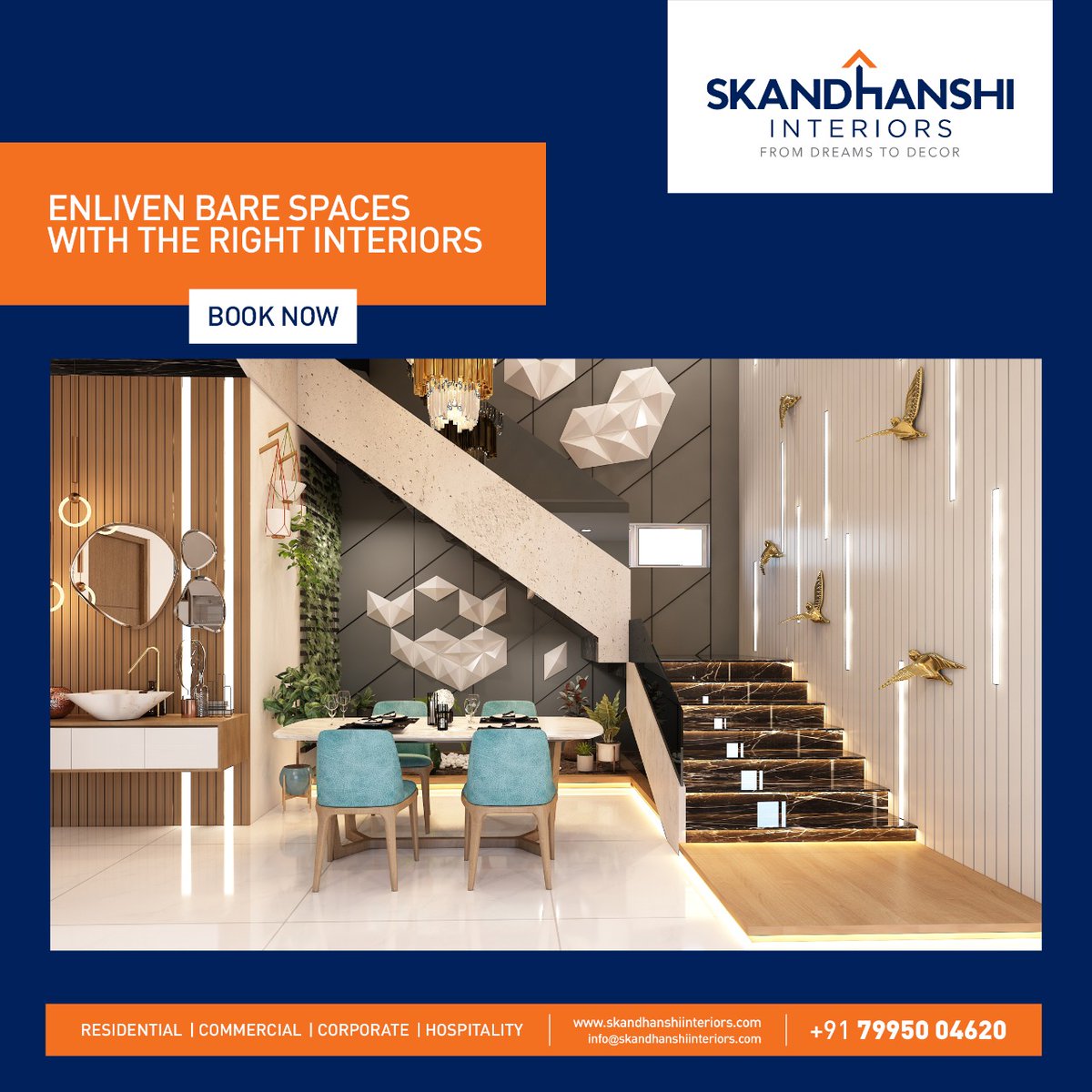 We combine art and comfort so your home feels bright and cozy at the same time!

#Skandhanshi #SkandhanshiInteriors  #Cozy #Bright #HallDecor #DrawingRoomDecor #LivingRoom #Interiors #designs #interiordesigners #Kurnool